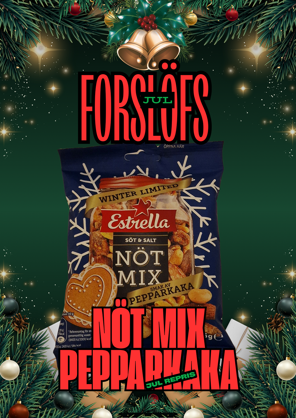 Nötmix smak av pepparkaka