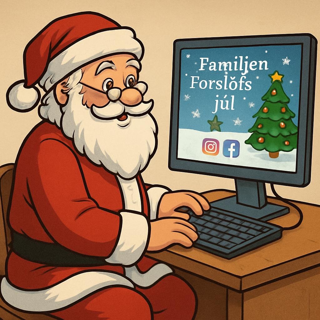 Forslöf jul på social medier